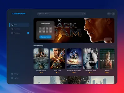 Cinebook | Movie Booking Website booking cinema movie movie booking ticketing ui website