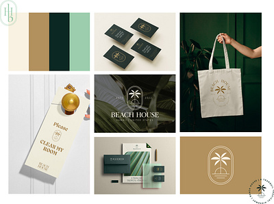 Beach House - Hotel & Resort Branding branding graphic design logo minimal
