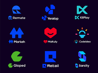 Logo Design agency beautiful brand identity branding dark design graphic design heart identity illustration lettermark logo logo design logo designer love mark minimal negative space symbol vector