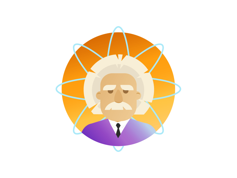 Eureka! 2d adobe aftereffects animation app art artwork awards branding design einstein gif graphic design illustration illustrator logo motion graphics vector web design website