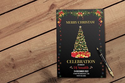 Christmas Party Flyer christmas party christmas party flyer design digital design flyer flyer design flyers graphic design xmas xmas party xmas2023