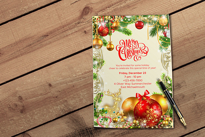 Christmas Party Flyer christmas christmas party design digital design flyer flyerdesign graphic design xmas xmas2023