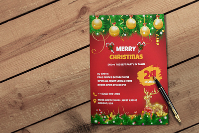 Christmas Party christmas party design digital design flyer flyerdesign graphic design party santa xmas xmas2023