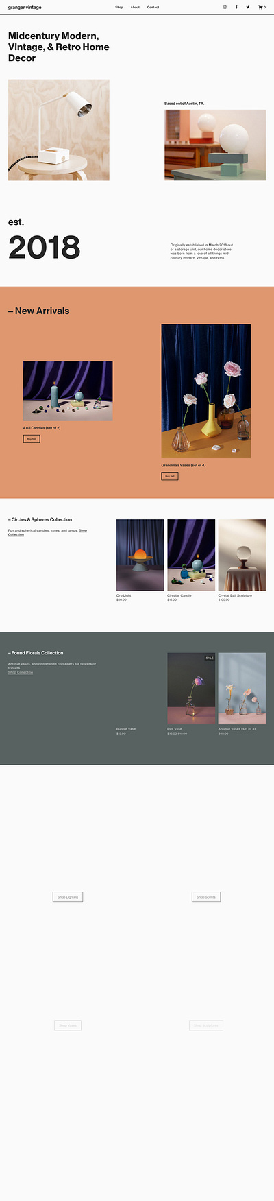 Granger - Website Template - Squarespace clean colorful company corporate modern multipurpose multipurpose template photography pitch deck portfolio presentation squarespace squarespace website studio template unique web design web development website website builder
