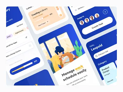 Taskip | Task Management App blue collaboration dashboard freelancer ix studio ixstudio notion organize planner productivity project management saas schedule task management tasks team manager to do todo tracking work list