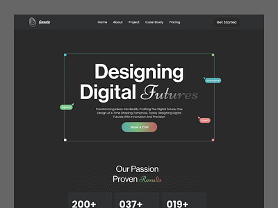 Ganda Digital Agency Website branding clean design design illustration landing page minimal website product product design responsive design typography ui ui ux user experience ux website design