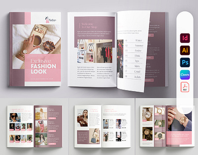 Modern Elegance: A Fashion Catalogue Design aestheticpages graphic design