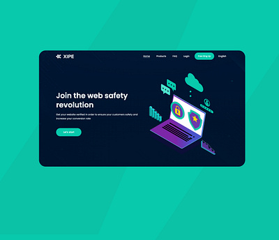 Xipe Web Security Landing page bucharest landing page security web design