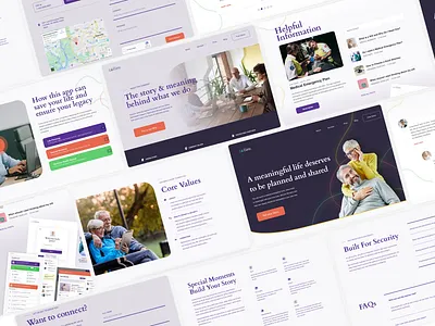 Life Events Website branding graphic design ui web design website wordpress