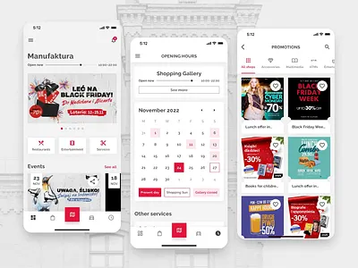 Manufaktura Shopping Mall | Mobile App Redesign app concept dashboard mall redesign shopping ui