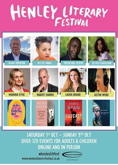 Henley Literary Festival poster 2022 design graphic design typography