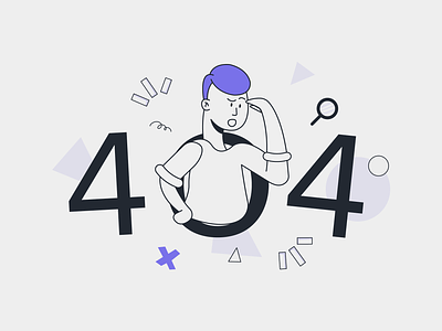 404 Page not Found 404 error graphics flat illustration graphic illustration page not found procreate saas startup ui error ui illustration vector illustration webpage error website design