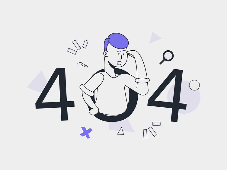 404 Page by Toms Stals Dribbble