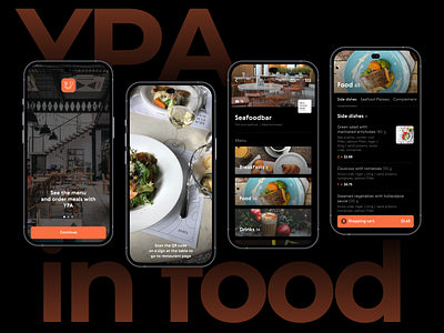 🍔 YPA - Mobile Restaurant Assistant app branding design development ecommerce food illustration logo mobile restaurant ui ux