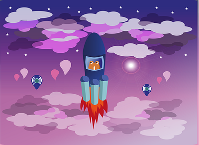Alien planet 2d adobe illustrator alien artwork character colorful cute design digital digital art digital illustration flat flat design graphic design illustration illustration art illustrator modern simple vector