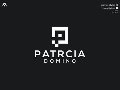 PATRCIA DOMINO app branding design dp logo icon illustration letter logo minimal pd logo ui vector