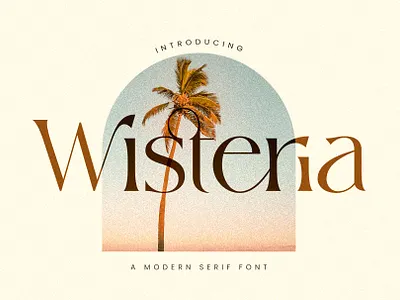Wisteria || ligature serif font branding display serif font font ligature font logo font logo type
