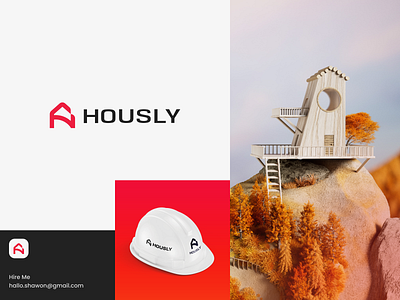 Hously Logo Branding apartment brand strategy branding building case study clever smart construction logo data saas family flat grow home house identity logo real estate simple software startup tech technology