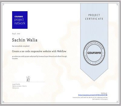 Coursera Project Certificate