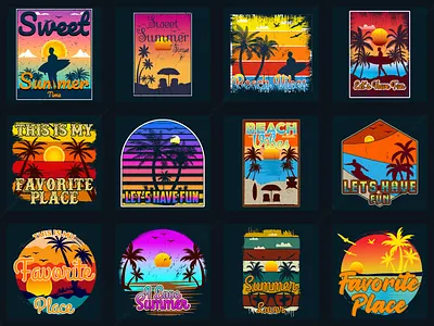 Retro summer t-shirt design bundle amazon t shirt branding bundle design design graphic design graphic t shirt merch design retro retro sunset retro vintage summer t shirt sunset t shirt design t shirt t shirt design t shirt design bundle tshirt tshirtdesign typohraphy vector vector t shirt