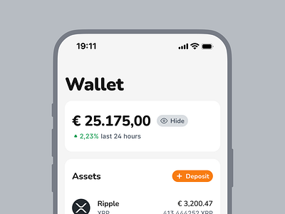 Wallet — BTC Mobile #02 app mobile ui