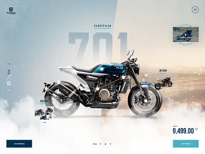 Husqvarna customizer brand branding graphic design typography ui web website