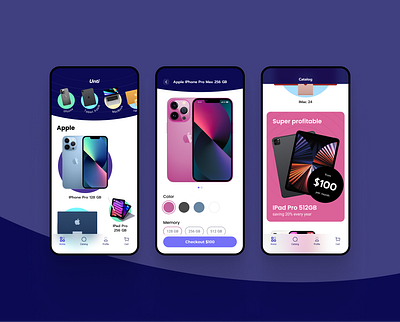 Some Mobile App 2 (Online Store) design illustration mobile app online store ui