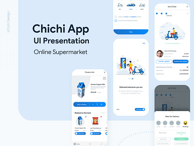 Online Super Market App app branding graphic design ui ux