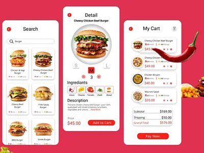 Food App UI brand brand design brand identity branding branding design design illustration logo logo design logodesign