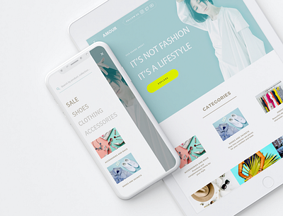 ❤️ Amour - E-commerce website accessories adaptive brand clothes clothing dress e commerce e commerce platform e commerce website fashion fashion shop free style lifestyle mobile app sale shoes shop style web design website