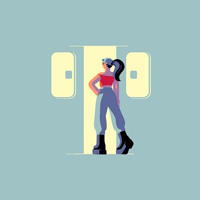Metro Gurl 2d character characterdesign illustration motion graphics procreate