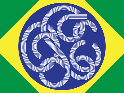 OLÉ brasil brazil design futebol lettering retro soccer sports typography vector vintage