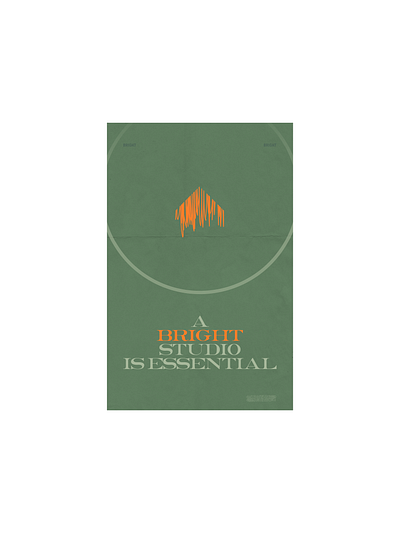 morning practice no. 4 composition daily work design graphic design green layout orange poster design practice type