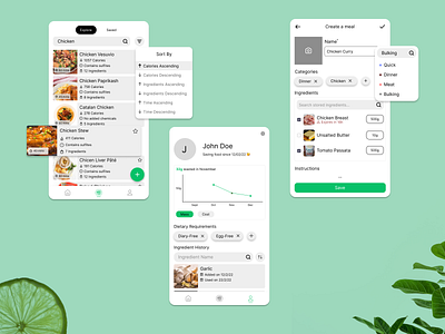 Food Waste Tracking Application animation application cross platform design diet food frontend functionality meal mobile plannning prep react native recipe shopping student tracking university uxui