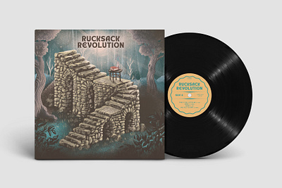 Rucksack Revolution Album Art album art design illustration packaging retro typography vintage