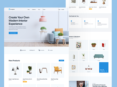 Home Interior Website furniture home furniture interior design landing page ui ui design ux web design website