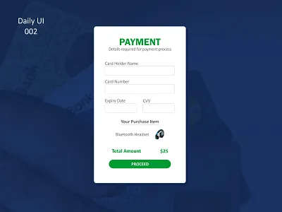Credit Card Checkout 002 card payment creditcard daily ui 002 daily ui challenge dailyui design payment payment page purchase