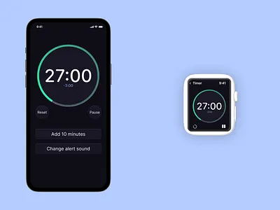 Countdown Timer clock countdown dailyui design mobile stopwatch timer ui uidesign watch