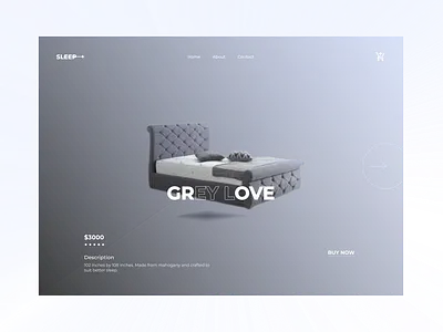 Sleep bed website app color dailyui design landing page ui website