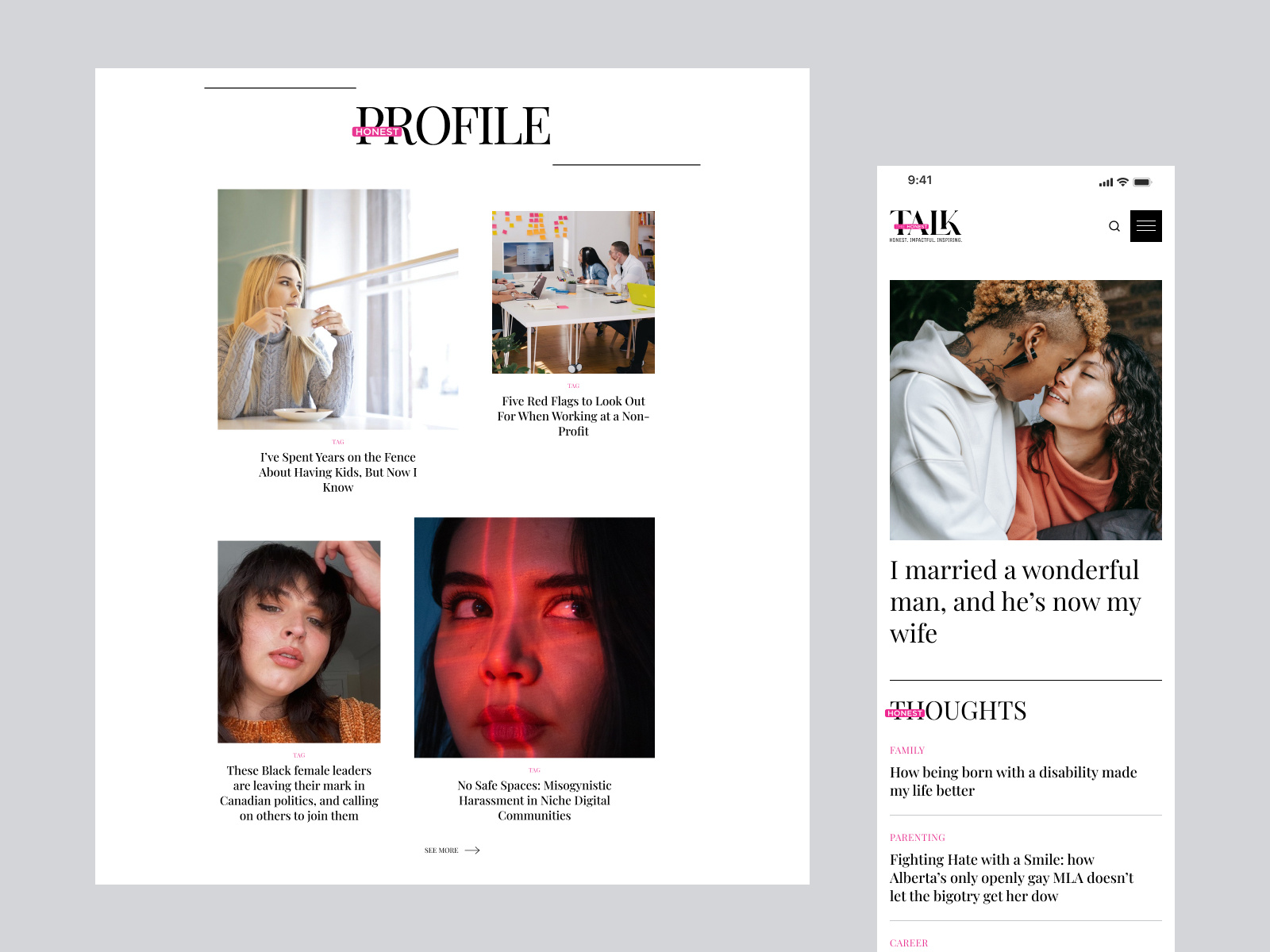 Example of Website Design (5 Pages)