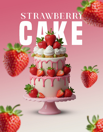 cake product poster design ads banner branding cover flyer graphic design post poster