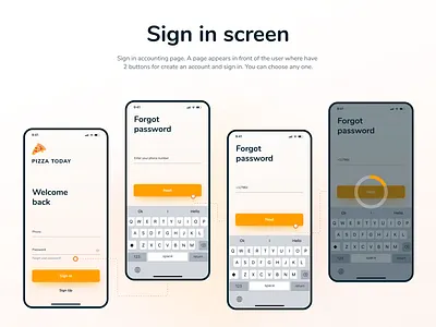 PizzaToday | Mobile App UI 3d animation branding graphic design logo mobile motion graphics ui