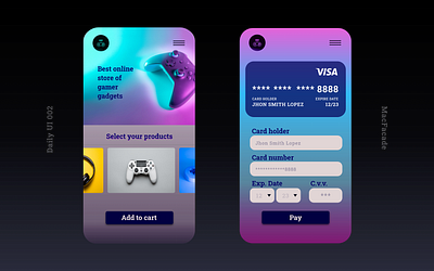 Gamer gadgets store checkout Daily UI 002 checkout daily ui daily ui 002 gaming logo ui