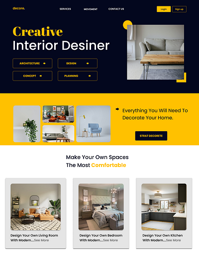 decore website ui