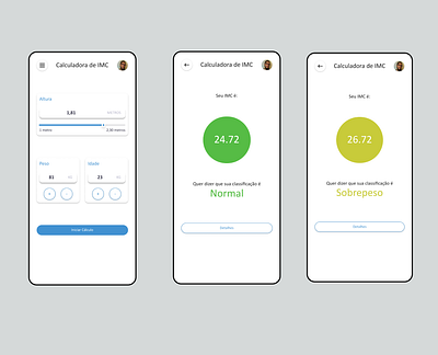 Daily UI 004 - Calculator IMC bmi daily ui design imc light mode light theme ui ux web