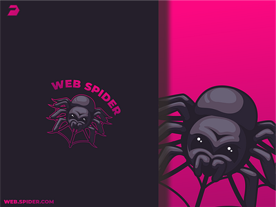 WEB SPIDER brand branding danger design graphic design illustration logo vector