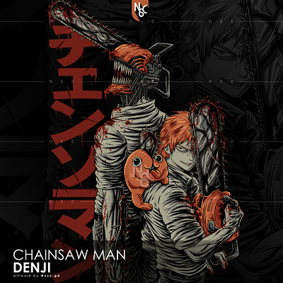 Chainsaw Man Denji akihayakawa anime anime art apparel chainsaw man chainsaw man art chainsawman clothing clothing brand commission denji fanart halloween illustration makima manga nft nft art nscgd pochita