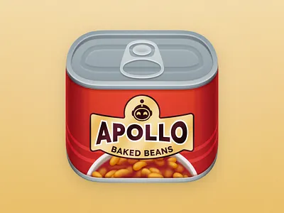 Apollo - Baked Beans apollo app icon icon icon design ios app icon