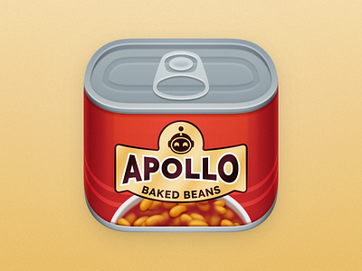 Apollo - Baked Beans apollo app icon icon icon design ios app icon