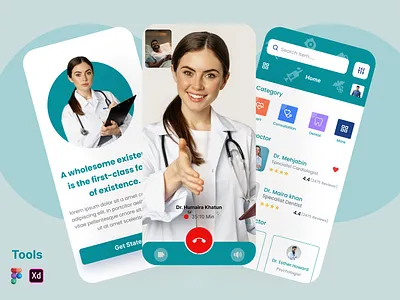 Medical App Design app branding design graphic design logo ui ux